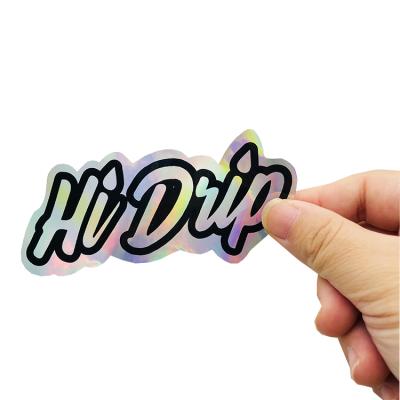 China Chinese Barcode Manufacturers Specializing in Die Cutting Holographic Sticker Paper Hat Label Gift LOGO Sticker à venda