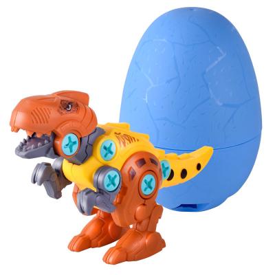 China Modern Simple Modern Children's Fun Kick Down Plastic Game Toy DIY Mini Animal Set Assembled Dinosaur for sale