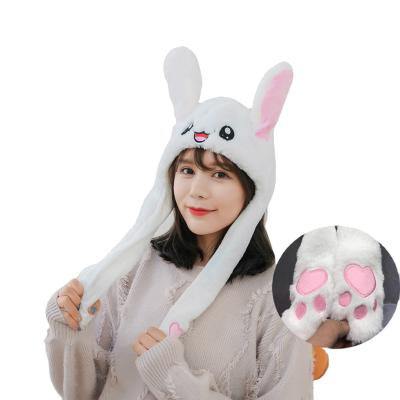 China Yes Yes Bunny Hat with Movable Ears, Movable Plush Hat, Cute Christmas Holiday Birthday Party Hat Gift for sale