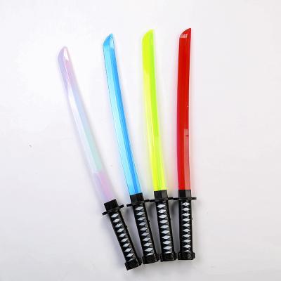 China Light-up Saber Plastic Ready Working Healthy Luminous Sword LED Light 67cm Up Flashing Toy Kids Favor Gift for sale