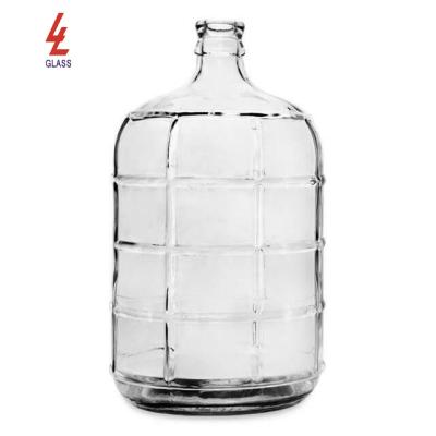 China linlang shanghai high quality customized Soda-lime Glass carboy carrier 5 gallon glass carboy for sale