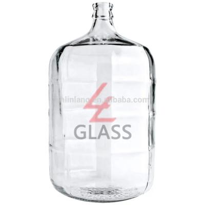 China linlang shanghai high quality Soda-lime Glass carboy carrier Glass gallon bottle 5 gallon for sale