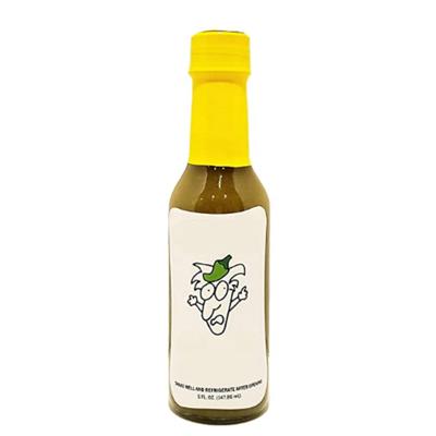 China linlang shanghai food grade customised fancy chilli sauce bottles 150ml with flip cap or screw cap and shrink for sale