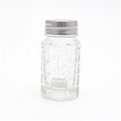 China Linlang shanghai hot sale customize square tower glass spice seasoning shaker glass bottle jar for sale