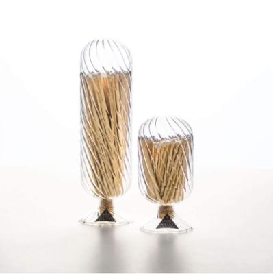 China custom small helical fireplace match cloche glass for sale