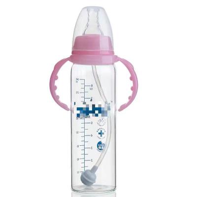 China 250ml babies bottle feeding pyrex glass baby feeding bottles babies glass feeding bottles for sale