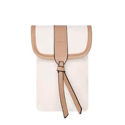 China OLEI logo size color shockproof custom cross - body phong bag women pu canvas mini cell phone bag for sale