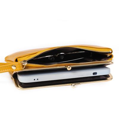 China OLEI Daily Used Wallet Lady Purse Card Holder Bag Phone Pouch Wristband Clutch Mobile Phone Bag for sale