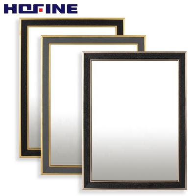 China HOFINE Factory Traditional Customizable Cheap Fashion Table Top Luxury Gold Makeup Mirror On The Wall for sale