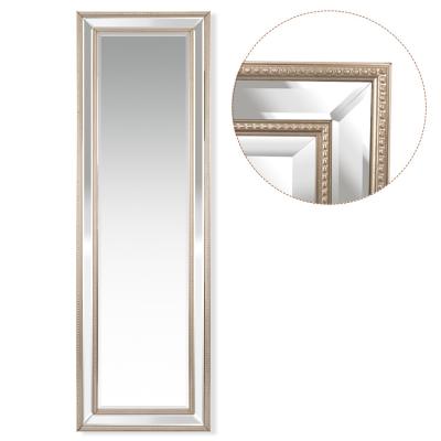 China Minimalist HOFINE Customized Wholesale Large Full Length Floor Mirror Vintage Mirror Frame Hanging Cloakroom Dresser Mirror for sale