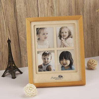 China Factory wholesale of photo display HOFINE is cheap and hot sale wood frame decoration picture decor natural color for sale