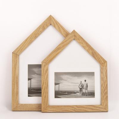 China HOFINE Durable Eco-friendly Special Shaped Wooden Photo Frame Is Simple Fashionable Friendly Factory Cheap Wholesale for sale