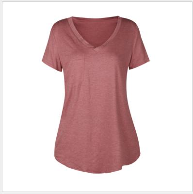 China Wholesale Colorcotto Crinkle Resistant Loose Short Sleeve Solid Sportn T-Shirt for sale