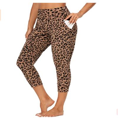 China 2021 New Arrival Custom Casual Pants Breathable Loose Sport Leopard Joggers Pants For Women for sale