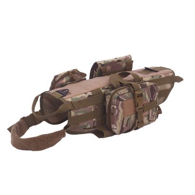 China Custom Tactical Military Dog Harness K9 Dog Harness Dog Camping Hiking Hiking Backpack Harness for sale