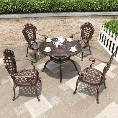 China Modern New furniture used cast aluminum patio furniture cast aluminum outdoor furniture garden set for sale