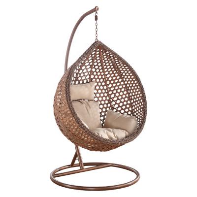 China Modern Modern Outdoor Rattan Egg Swing Garden Plastic Chair Furniture Indoor Plastic Adult Hanging Chair With Stand for sale