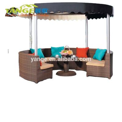 China UV-resistant & Water Proof Used Waterproof Rattan Set Gazebo Tent For Sale for sale