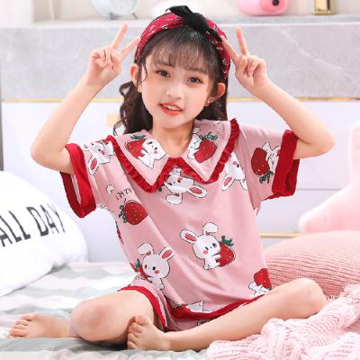 China Lovely princess style QUICK DRY short sleeve children's pajamas sale for sale