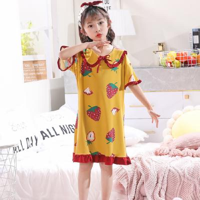 China QUICK DRY wholesale milk silk children's nightgown princess style for sale