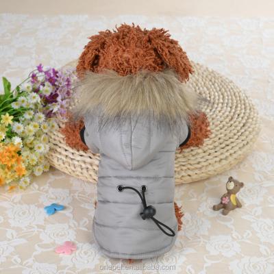 China Viable Style Luxury Hooded Dogs Winter Apparel Design Pet Clothes Waterproof Coats for sale