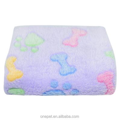 China Stored Pet Products Blanket Accessories Dog Bed Fleece Dog Blanket Super Comfortable Print for sale