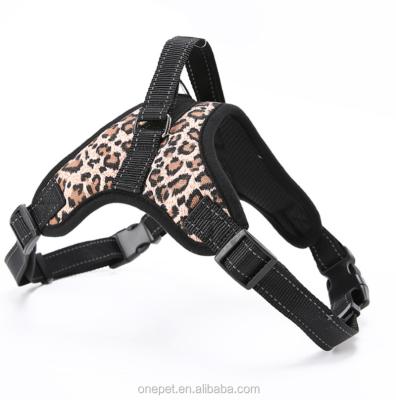 China Reflective Adjustable Waist Harness Vest Nylon Dog Collar Harness for sale