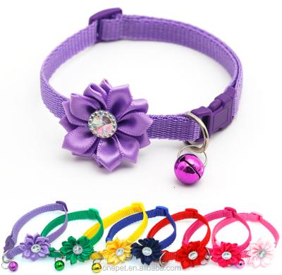 China Viable Pet Collar Accessories Small Cat Collar With Bell Bow for sale