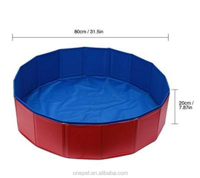 China Sustainable Collapsible Pet Care Products PVC Round Dog Pool for sale