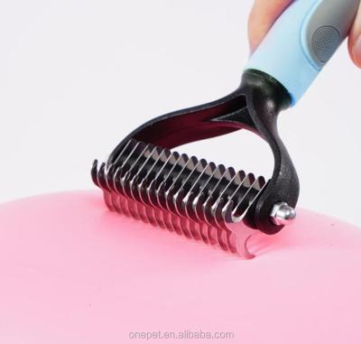 China New Design Pet Hair Cleaning Tools Stainless Viable Dog Comb Pet Brush Cleaning Comb for sale