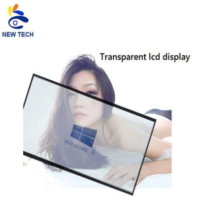 China Indoor see through transparent LCD advertising display to connect with computer for sale