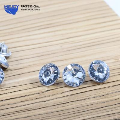 China Wejoy Washable Diamond Shaped Decorative Upholstery Furniture Plastic Diamond Knob for sale