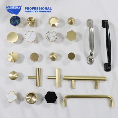 China Modern Sideboard Copper Brass Handle Metal Pull Drawer Accessory Round Furniture Hardware Knobs for sale