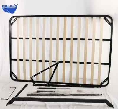 China Wejoy Style Gas Lift Foldable British Platform Stool Tall Wooden Bed Frame For Living Room for sale