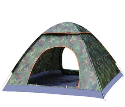 China Camouflage / Field Play Fiberglass Easy To Store Single Layer Fully Automatic Outdoor Camp Pop Up Tent for sale