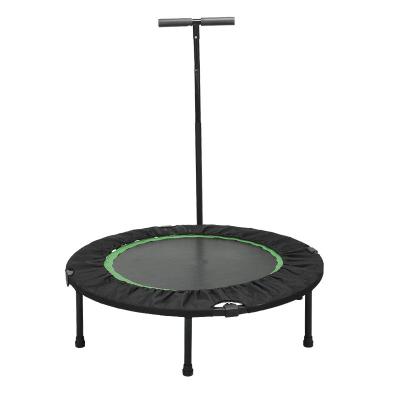 China Indoor aerobics exercise and adult outdoor children round fitness sports mini trampoline with armrests for sale