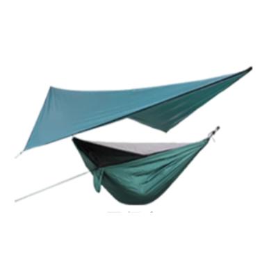 China Promotional Good Quality Outdoor Lightweight Sunshade Hammock Stand Portable Nylon Cloth And Hammock for sale