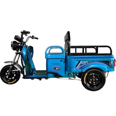 China Hot Selling High Quality Agricultural Electric Three-Wheel Electric Power Cargo and Passenger Tricycle Three-wheeled Transport Vehicle for sale