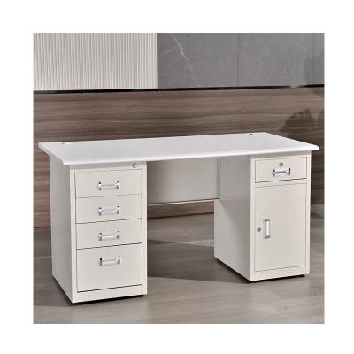 China Other factory sales desk four fights and one door plus one suction thicken metal study desk company office computer high quality home desk for sale