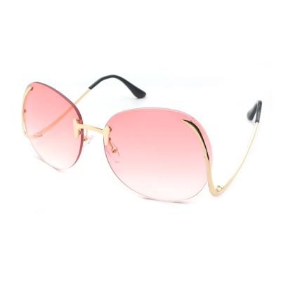 China Fashion Sunglasses Wholesale Custom Trendy Luxury Round Sunglasses Vintage Polarized Oversized Fashion Ladies Shading Sunglasses for sale