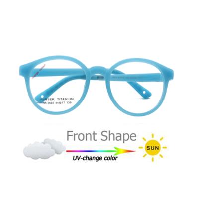 China For Kids Reading Glasses Models New Monocle Frames Glass Change Color Round Eyewear For Kids for sale