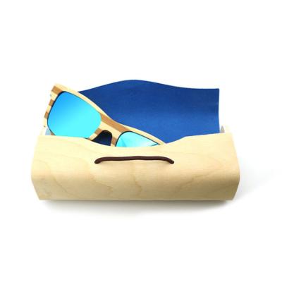 China Durable Handmade Bamboo Sunglasses Case Bamboo Wooden Sunglasses Case Square Sunglass Package Cases for sale