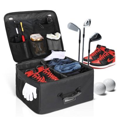 China Golf Bags Black Hot Selling Folding Organizer Large Capacity Golf Travel Camping Bag for sale