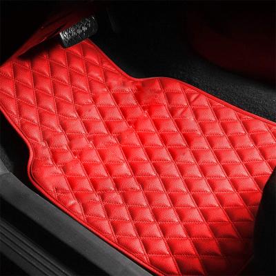 China BSCI Factory BSCI Factory Logo Custom Fake Universal Car Floor Mats Diamond Pattern Heel Pad Luxury Car Floor Mats Diamond Pattern Heel Pad for sale