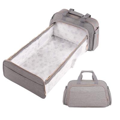 China PACKING BAG OEM ODM Factory 4 in 1 Multifunctional Baby Diaper Bag Backpack Bed Hutch Large Capacity Baby Sleeping Bag for sale