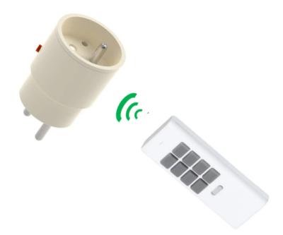 China EU Standard Power Mini Socket Residential / General Purpose German Remote Control Outlet With Pulg In for sale