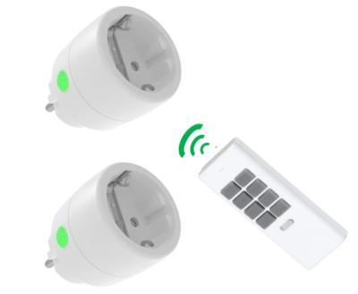 China EU Remote Control Mini Socket Outlet 230V Radio 50m Distance Residential/Multi-Purpose Remote Control for sale