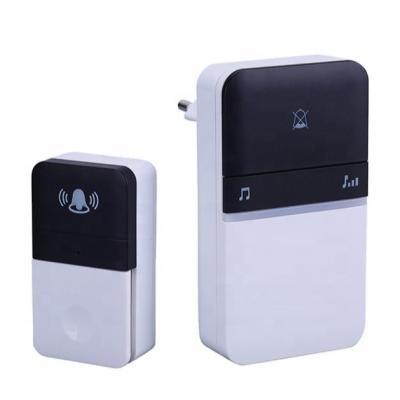 China AC 230V Modern Wireless Doorbell EU Plug In AC Door Bell Smart Wireless Home Chime for sale