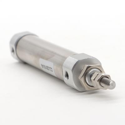 China Garment Shops Factory Supply Stainless Steel Brake Telescopic Piston Pneumatic Air Cylinder for sale