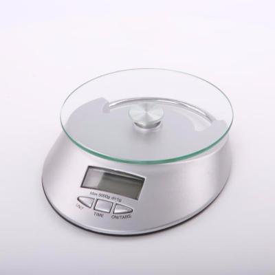 China ABS plastic + 6mm glass kitchen digital scale with 5k bowl factory price for sale